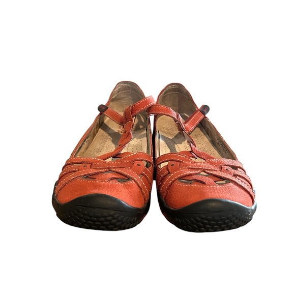 JBU Women’s Memory Foam Red Xterra Mary Jane Sandals Casual Shoes Size 8 - Picture 4 of 13